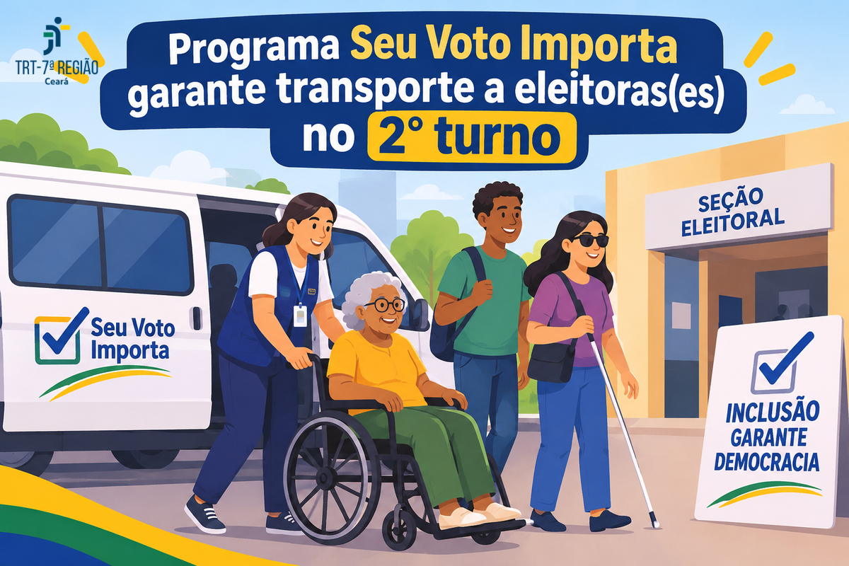 Programa “Seu Voto Importa” garante transporte a eleitoras(es) no 2° turno das Eleições 2026